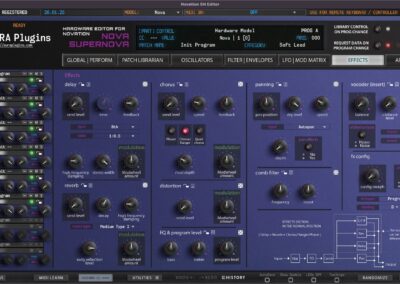 novation sn editor effects