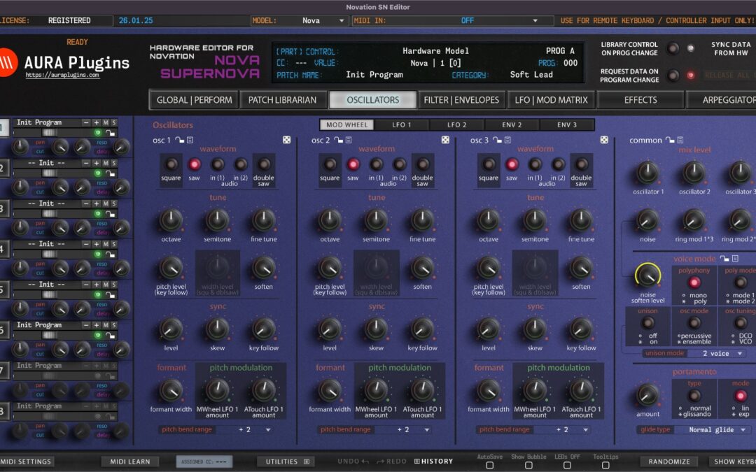 Novation SN Editor
