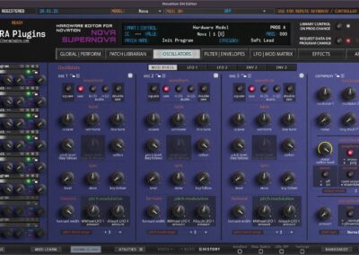 novation sn editor oscillators