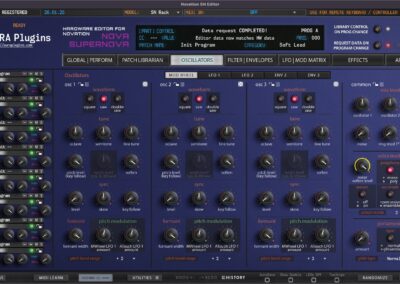 novation sn editor oscillators