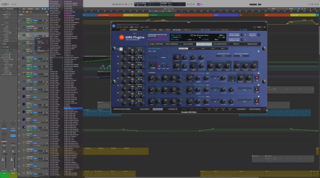 novation sn ii editor automation in logic pro novation sn ii editor automation in logic pro