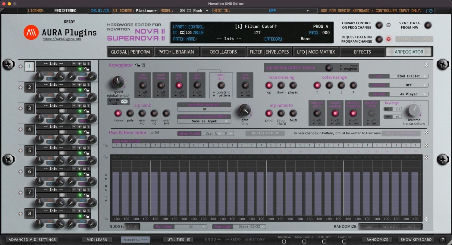 novation-sn-ii-editor-platinum-arpeggiator novation sn ii editor arpeggiator