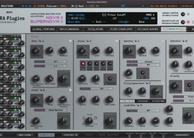 novation sn ii editor effects novation sn ii editor effects