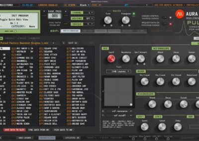 Waldorf Pulse 2 Patch Librarian with Quick Edit view
