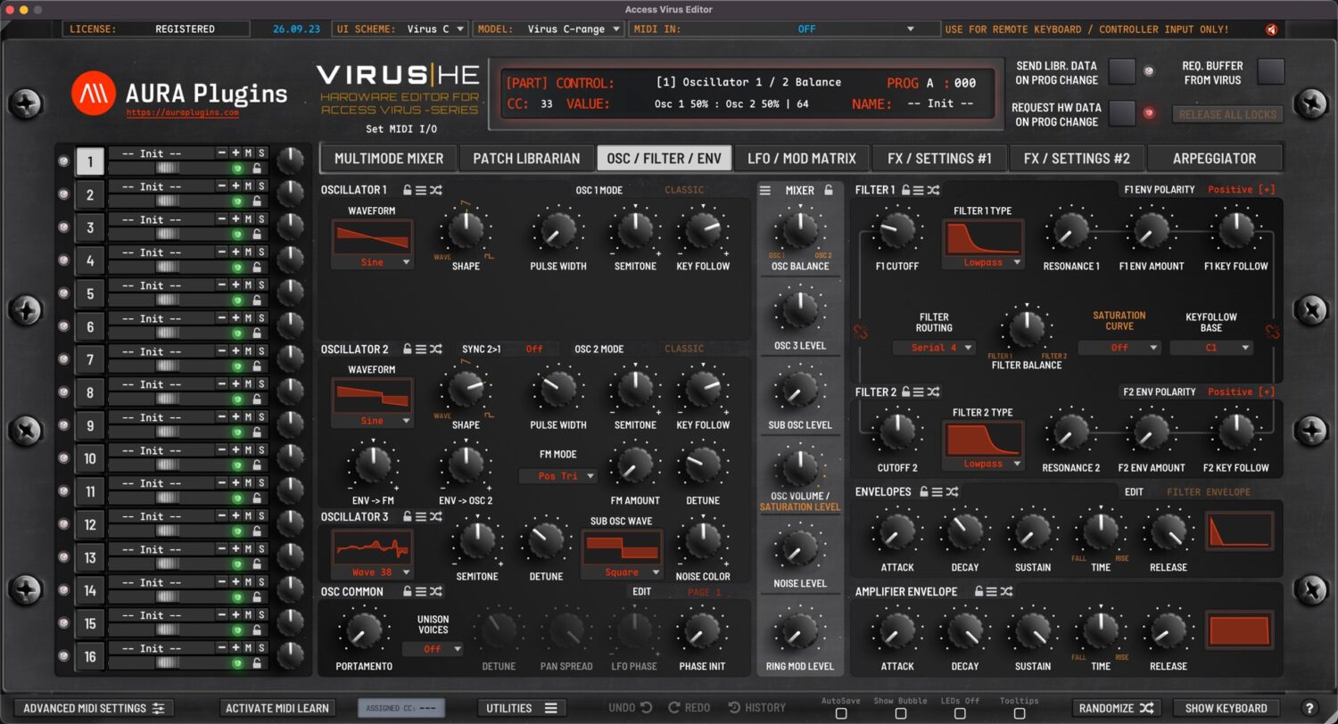 access virus c oscillators