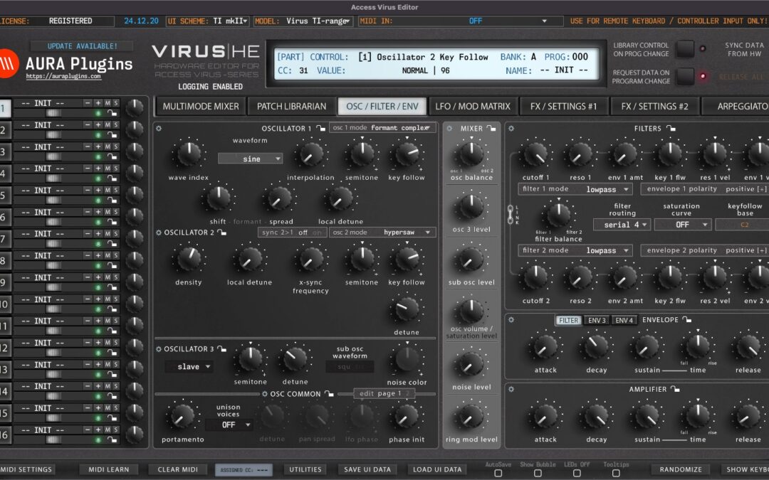 Access Virus Editor User Manual