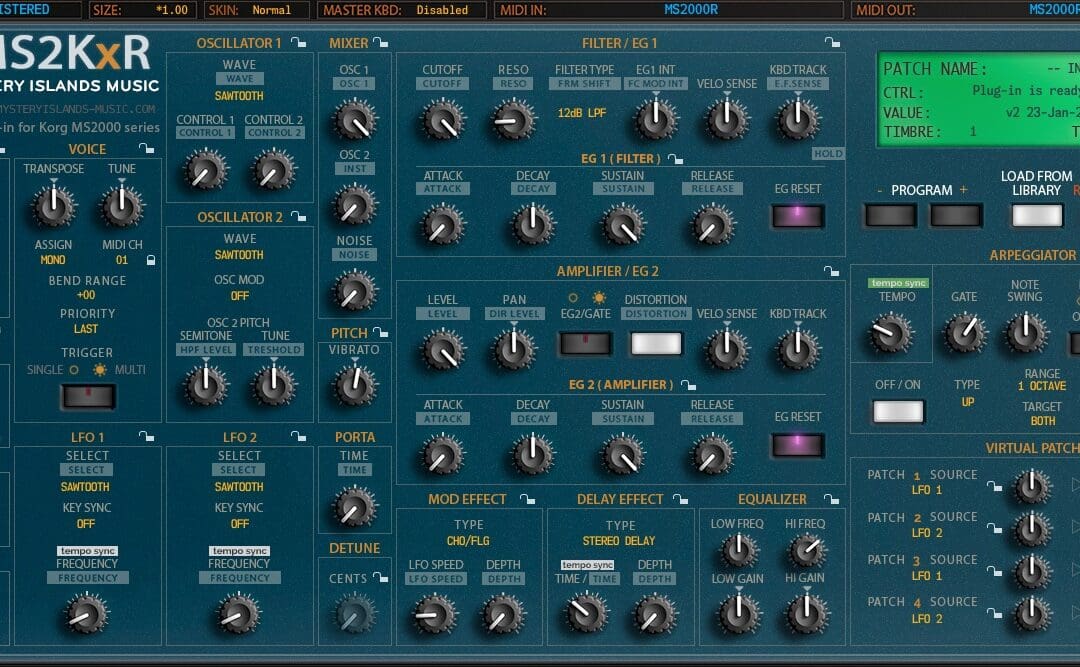 Korg MS2000 Editor User Manual