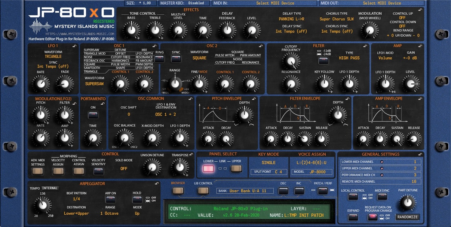 Roland JP-80x0 Editor and Librarian - AURA Plugins