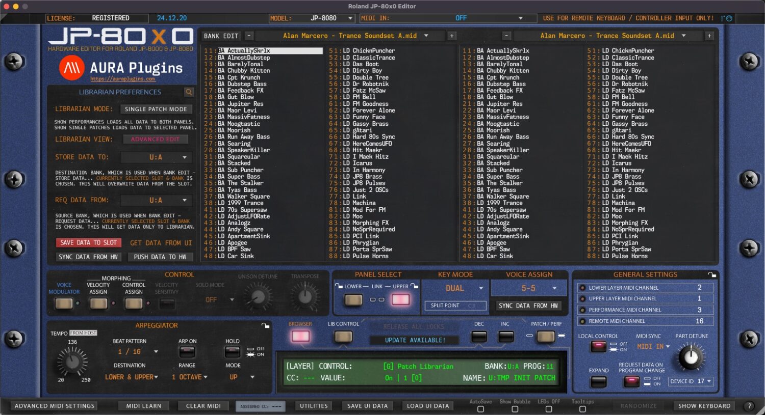 Midi Sound Module Massive Roland JP-8000 Sound Library - 25,500+ Patches  For Synth Enthusiasts Roland Xp 80 Keyboard