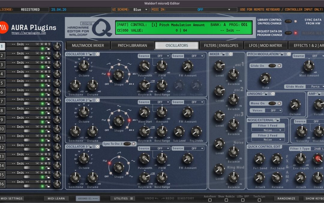 Waldorf microQ Editor Changelog
