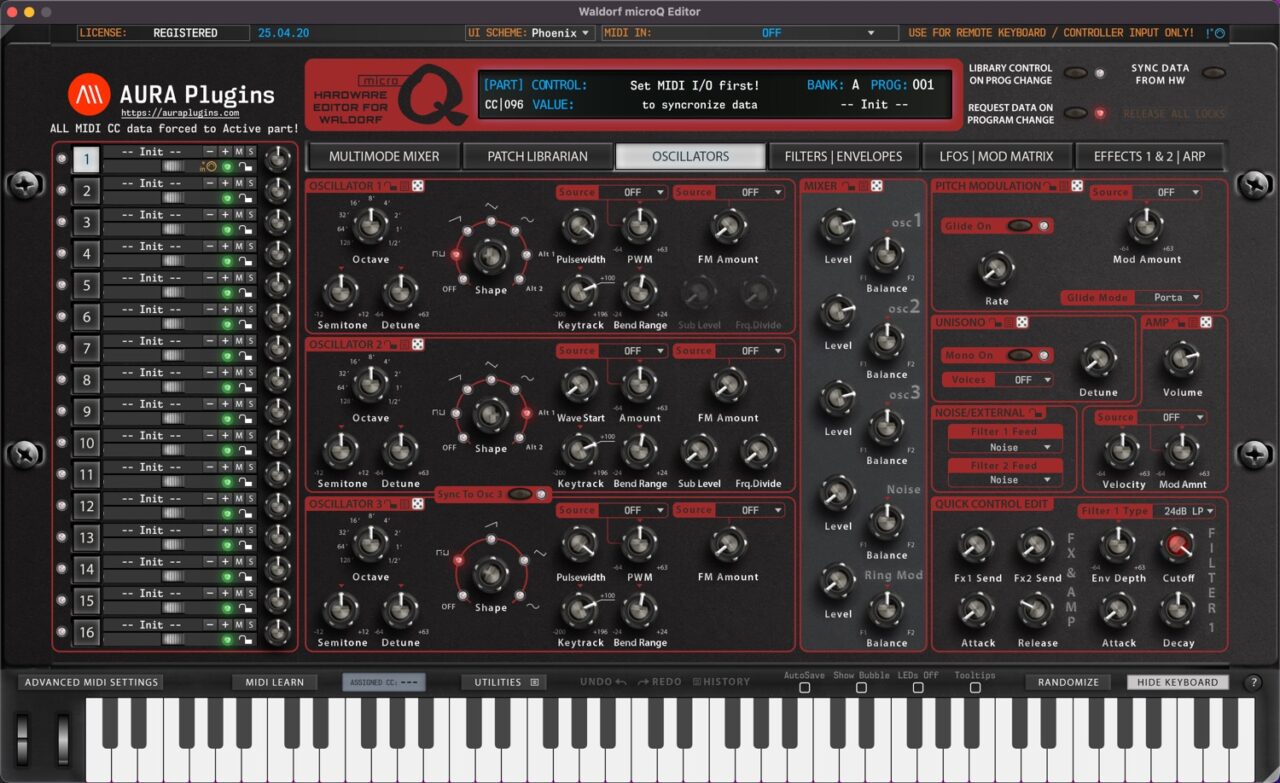Waldorf microQ Editor and Librarian - AURA Plugins