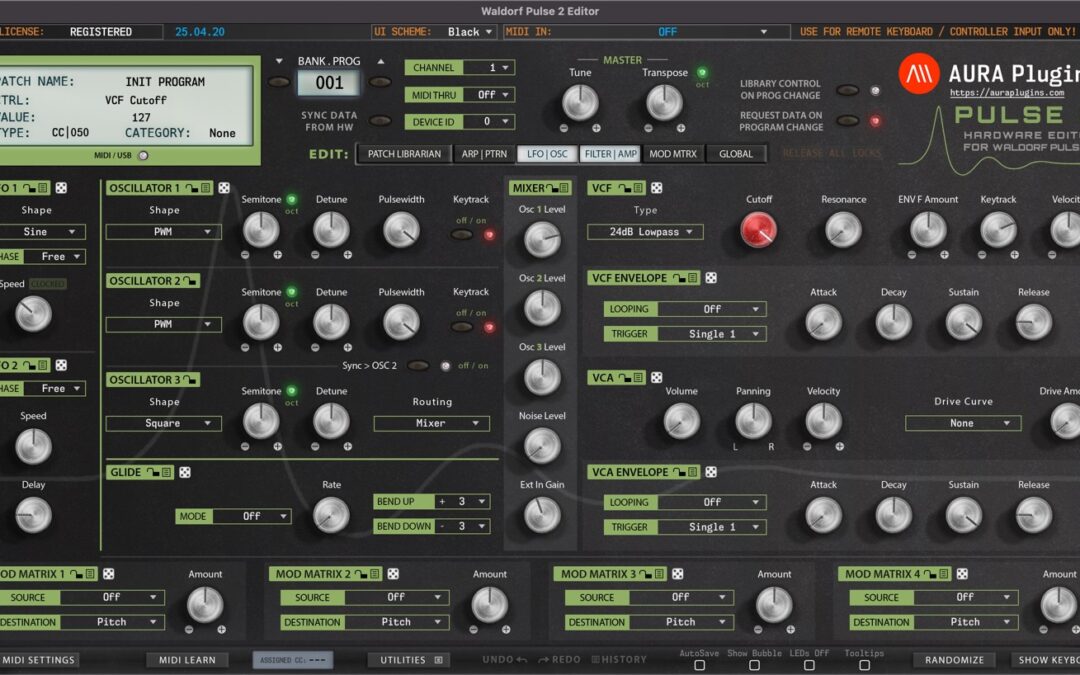 Waldorf Pulse 2 Editor User Manual
