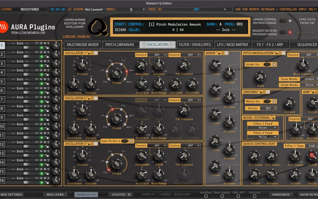 Waldorf Q Editor Changelog