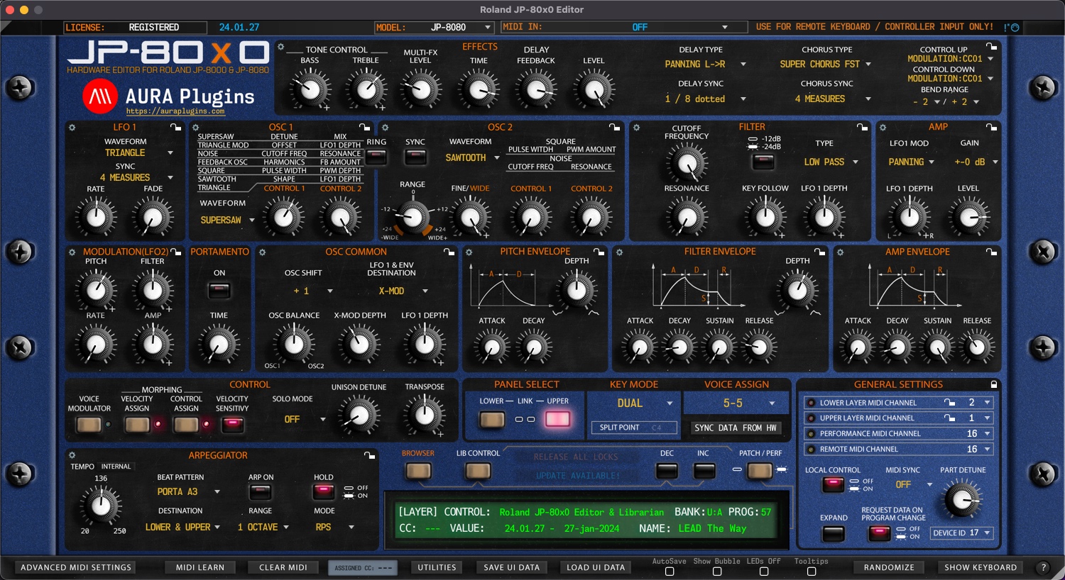 Roland Jp8000 Roland JP-8000 Sound Library - 25,500+ Patches (SYSEX/MIDI,  Works With Win/Mac) Creative Sound