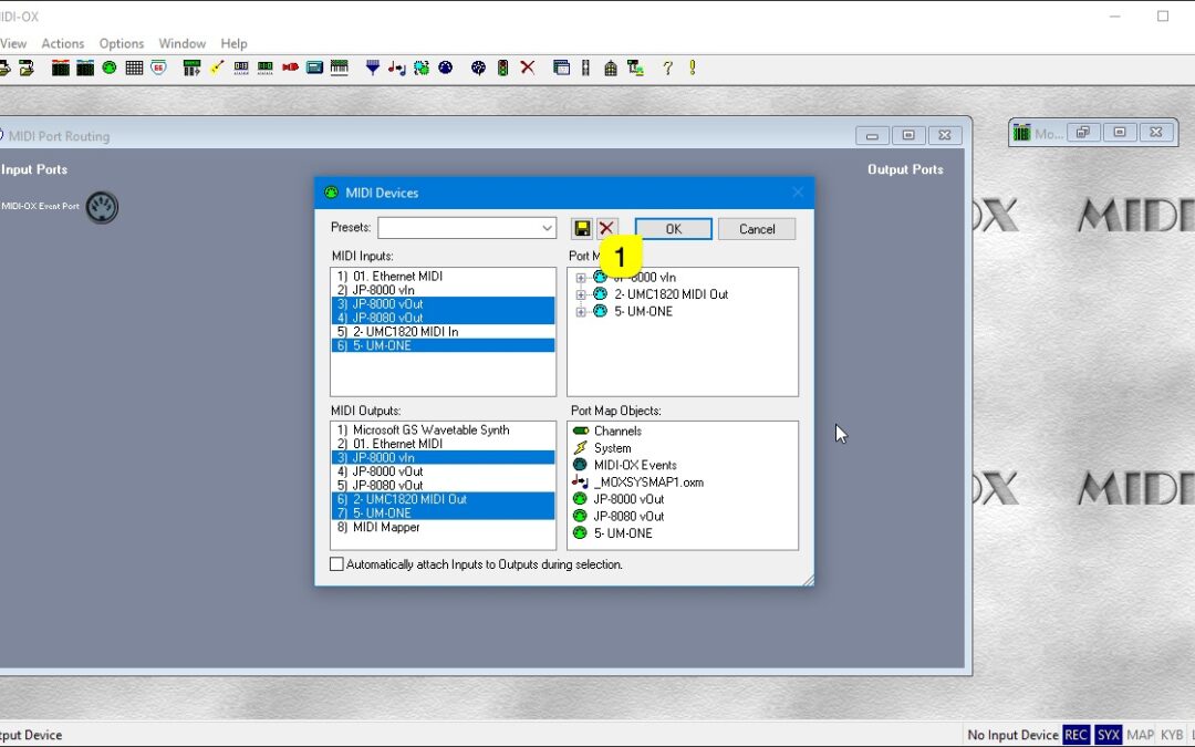 Roland JP-80×0 Editor – Windows MIDI Configuration