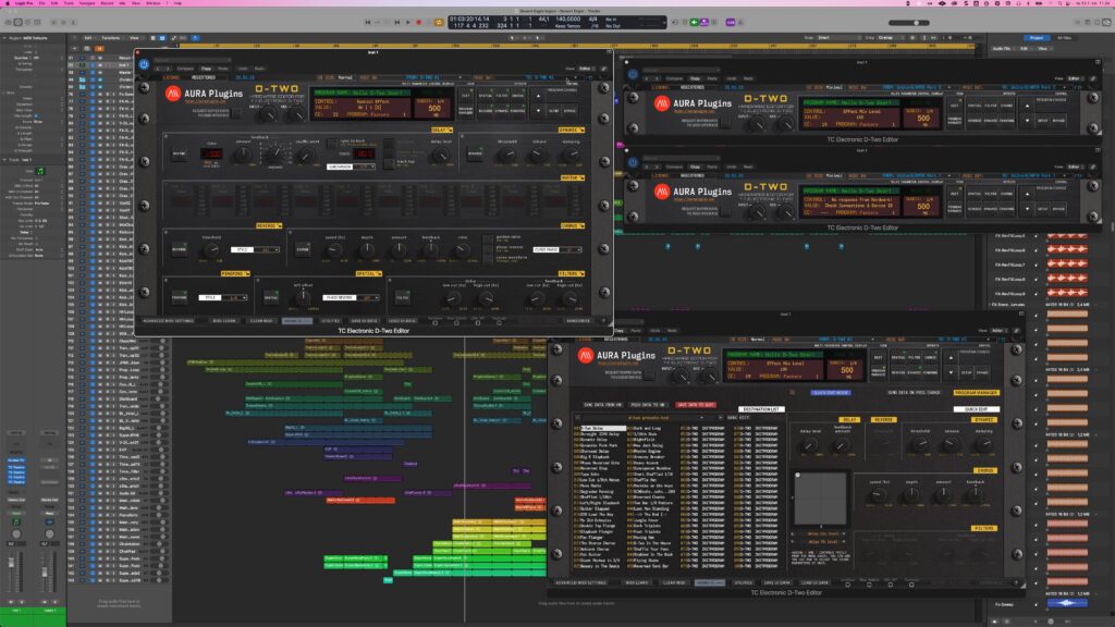 TC Electronic D-Two Editors in Logic Pro