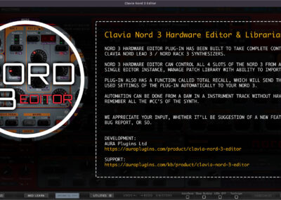 Clavia Nord 3 Editor and Librarian 6 clavia nord 3 editor about