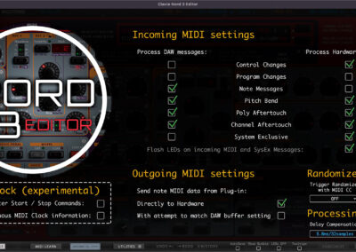 Clavia Nord 3 Editor and Librarian 4 clavia nord 3 editor adv midi settings
