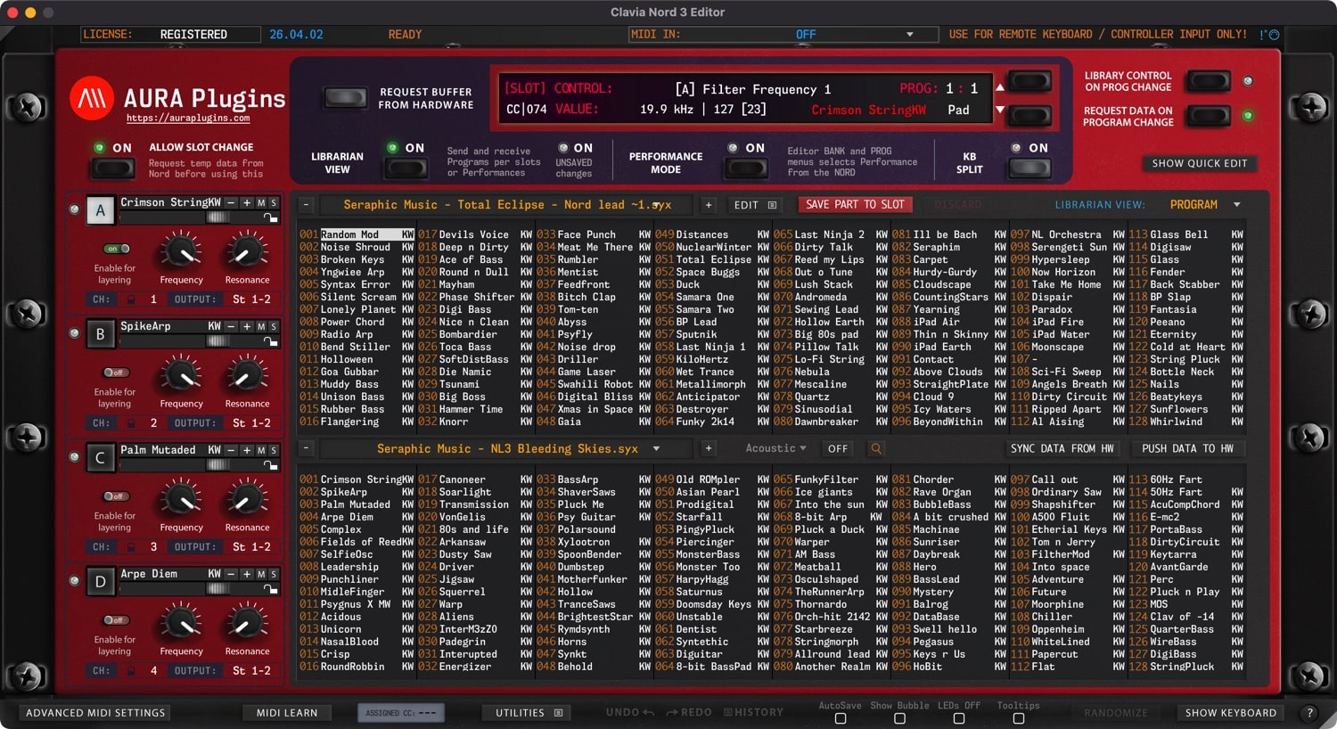 clavia nord 3 editor librarian