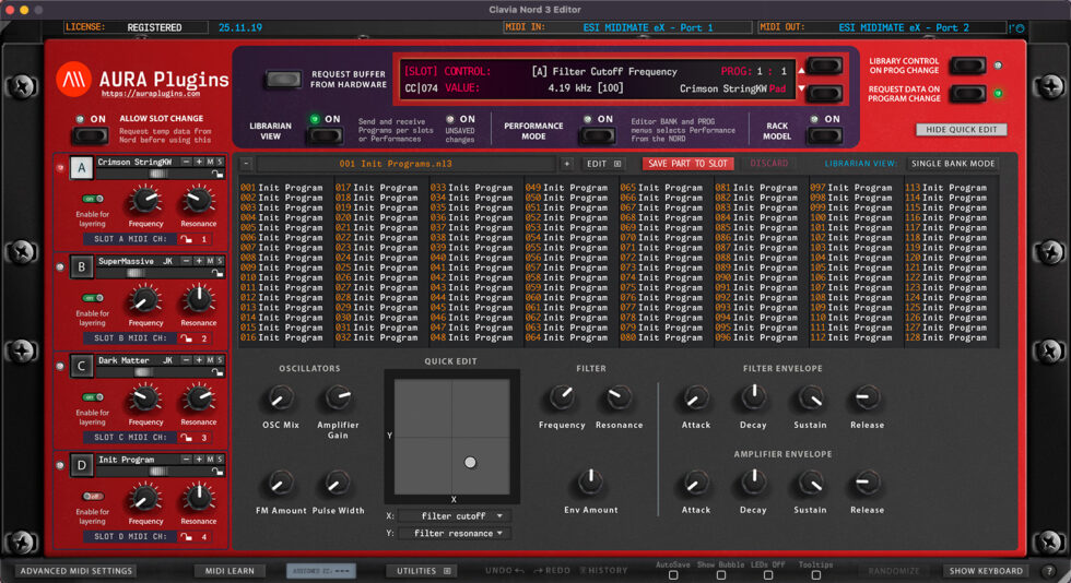 Clavia Nord 3 Editor Announcement - AURA Plugins