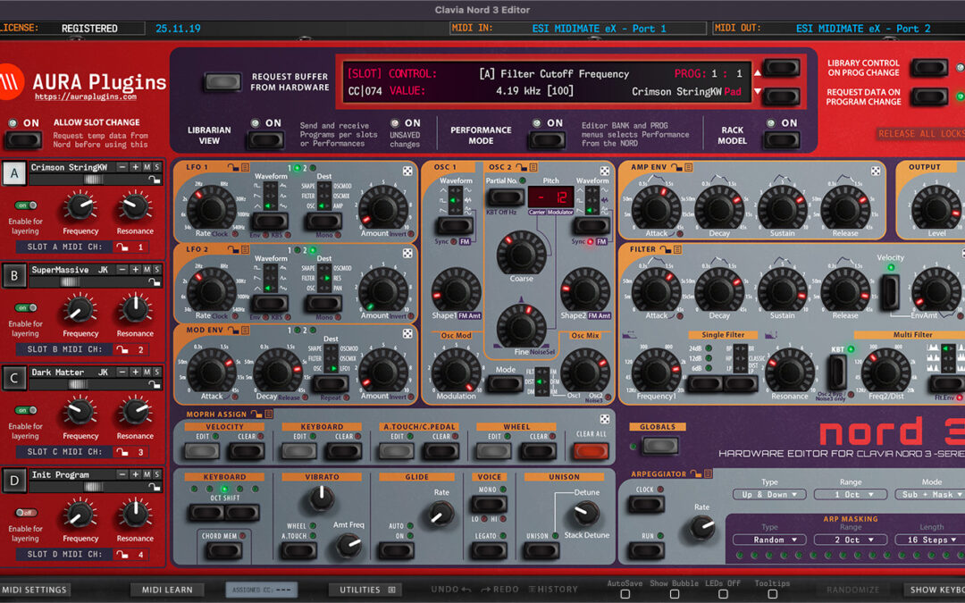 Clavia Nord 3 Editor