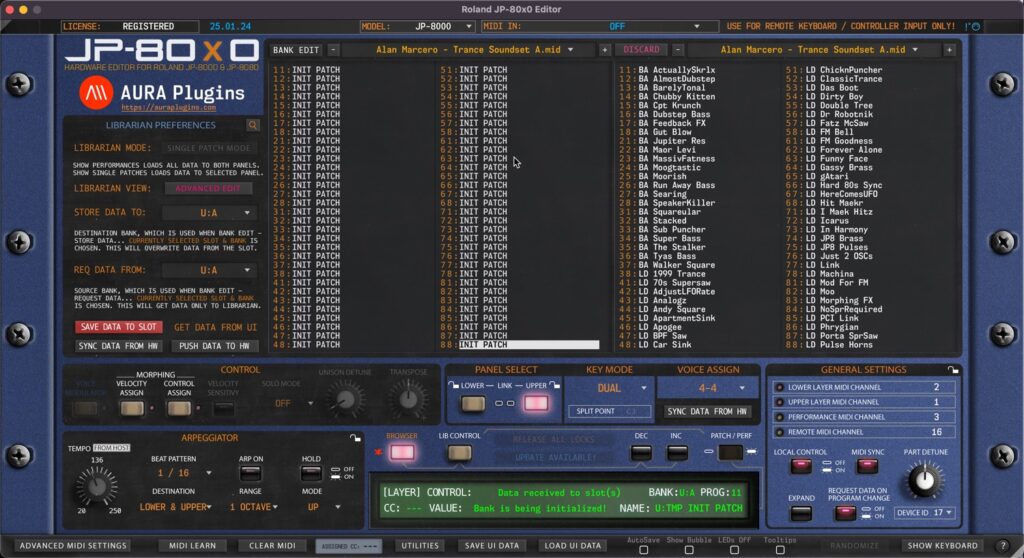 roland jp-80x0 editor initialize bank