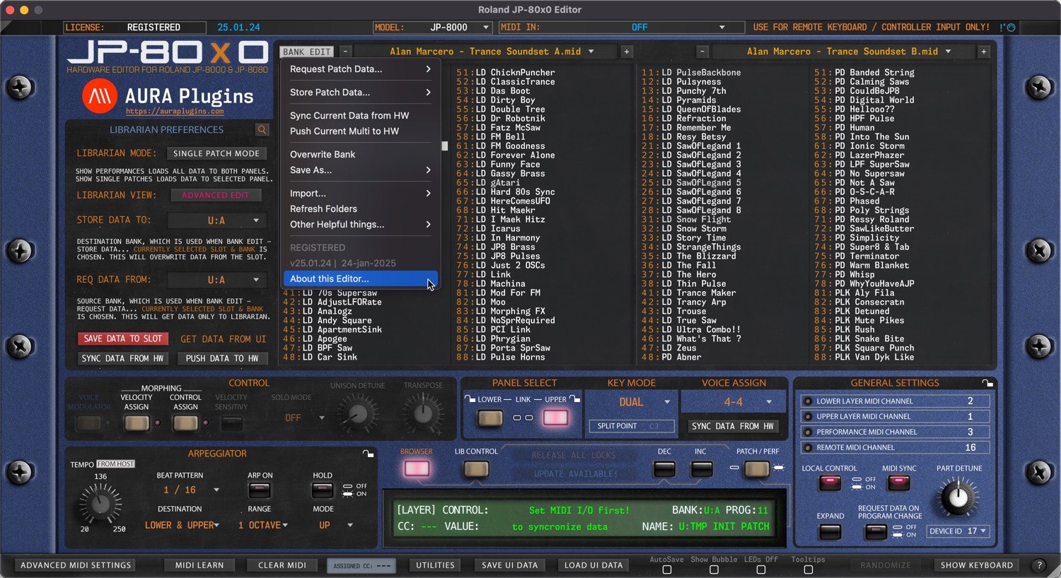 roland jp-80x0 editor librarian edit menus
