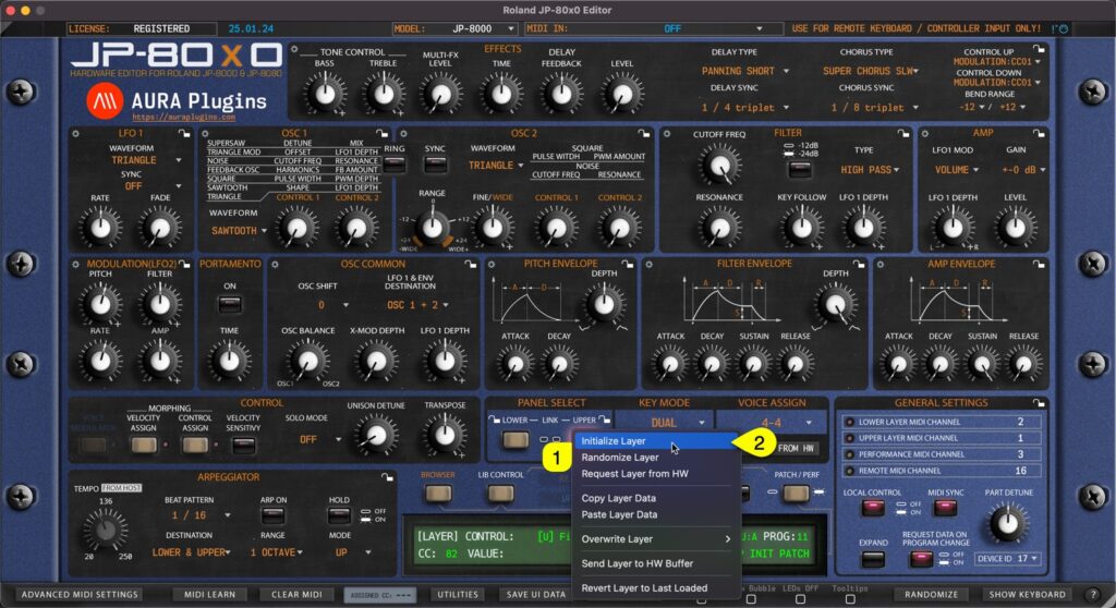 roland jp-80x0 editor initialize layer