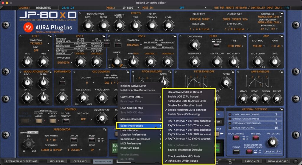 roland jp-80x0 editor utilities editor preferences roland jp-80x0 editor utilities editor preferences