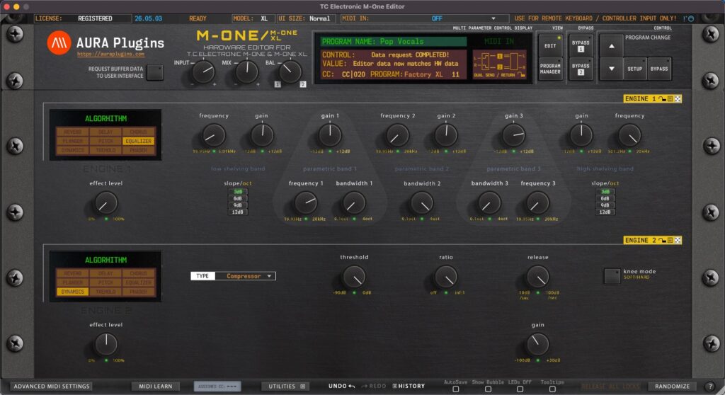 tc electronic m-one equalizer dynamics 26-05-03