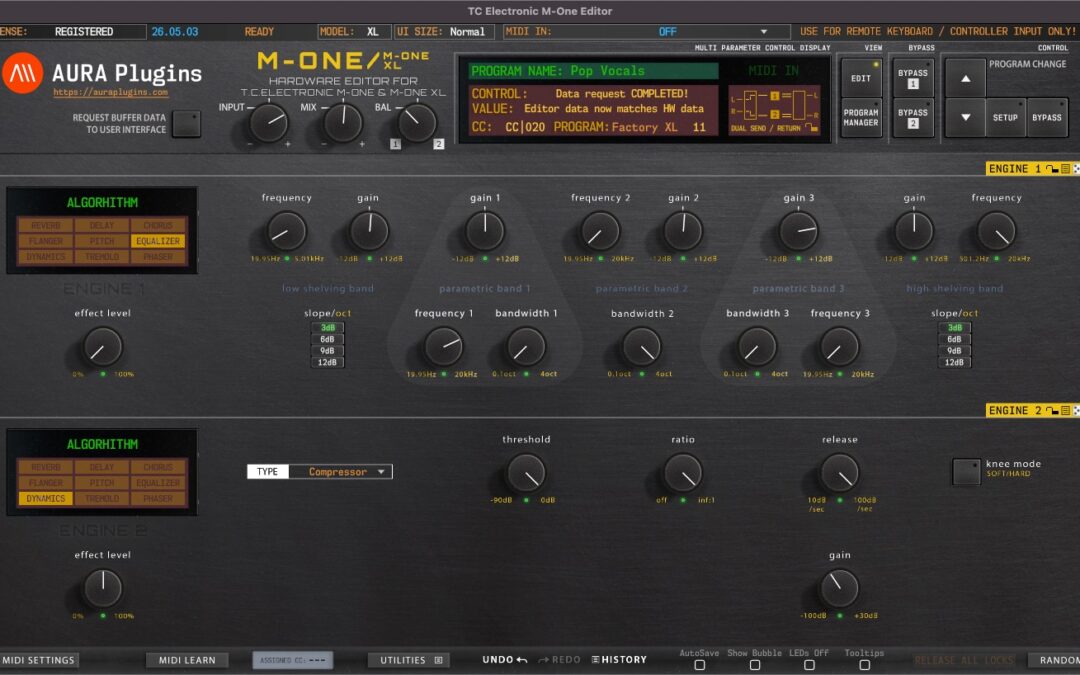 TC Electronic M-One Editor Changelog