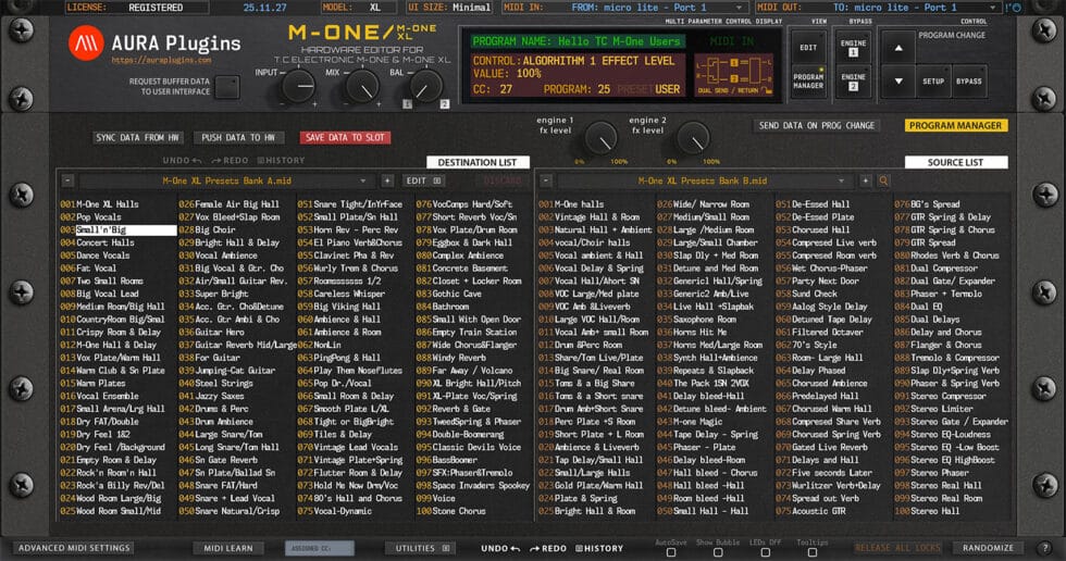TC Electronic M-One Editor Announcement - AURA Plugins