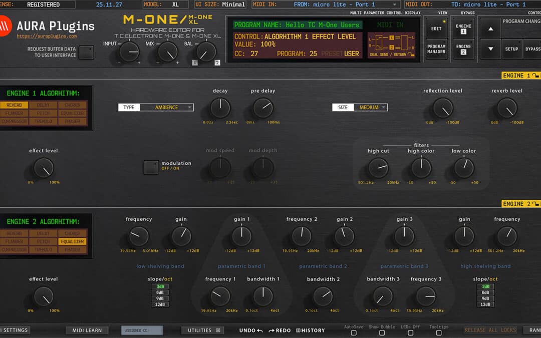 TC Electronic M-One Editor