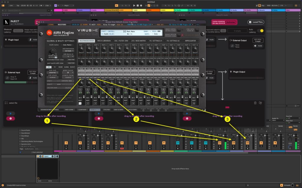 virus ti usb audio inject setup complete