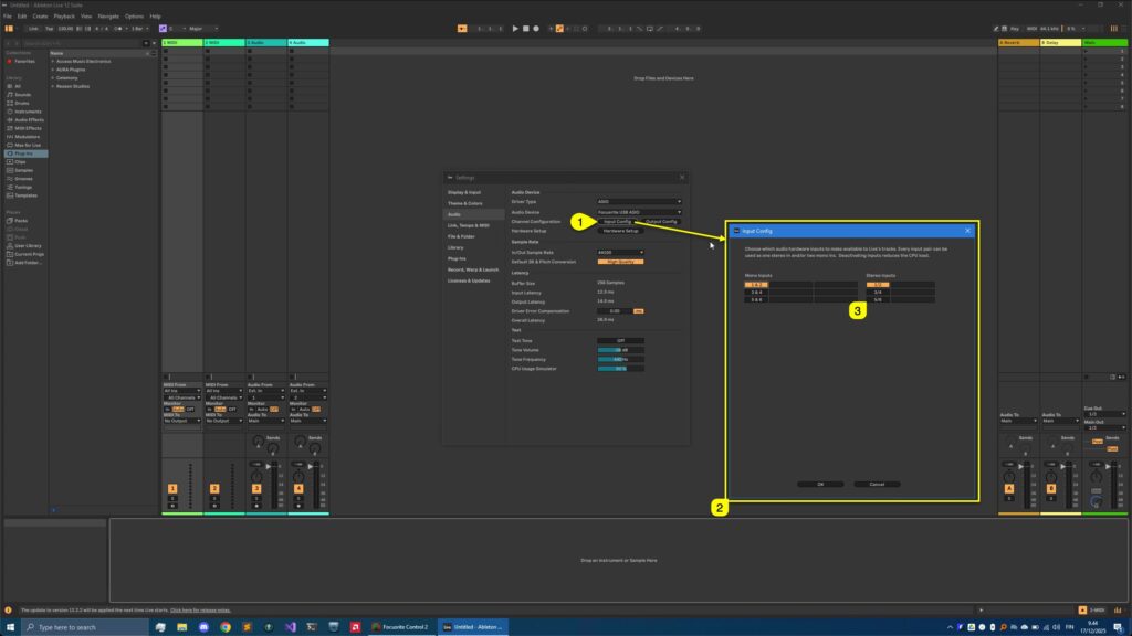 Access Virus Editor - Ableton Live 4 access virus ableton live pref input config