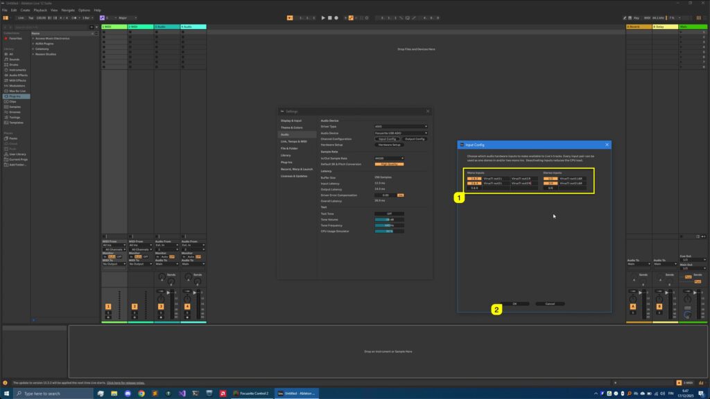 Access Virus Editor - Ableton Live 5 access virus ableton live pref input rename
