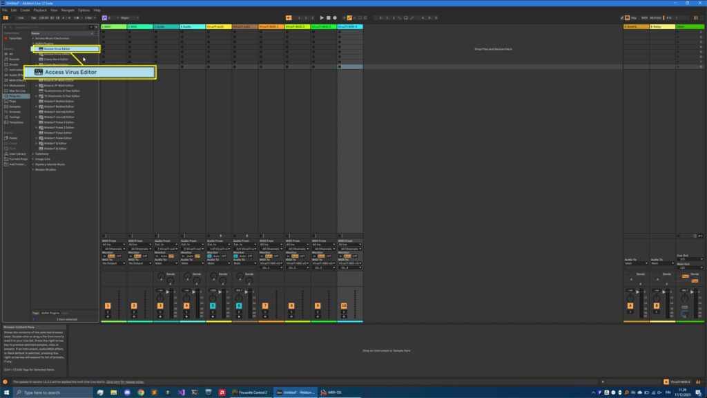 access virus ableton live vst2 plugin