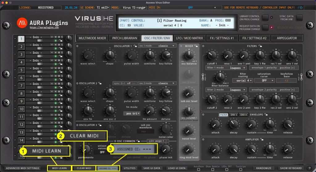 access virus editor midi learn toggles