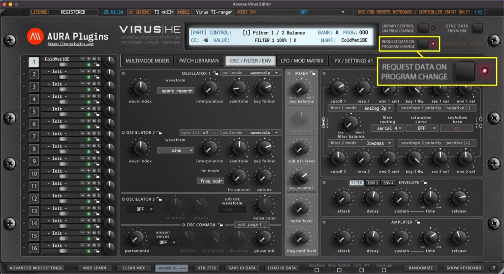 access virus editor how to change programs while request data on program change is on access virus editor how to change programs while request data on program change is on