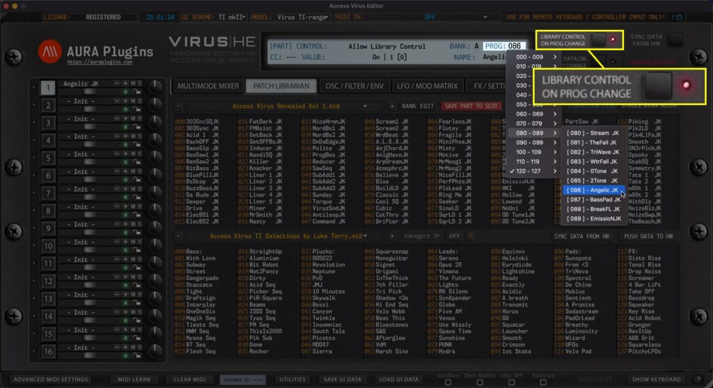 access virus editor how to change programs while lc is on access virus editor how to change programs while lc is on