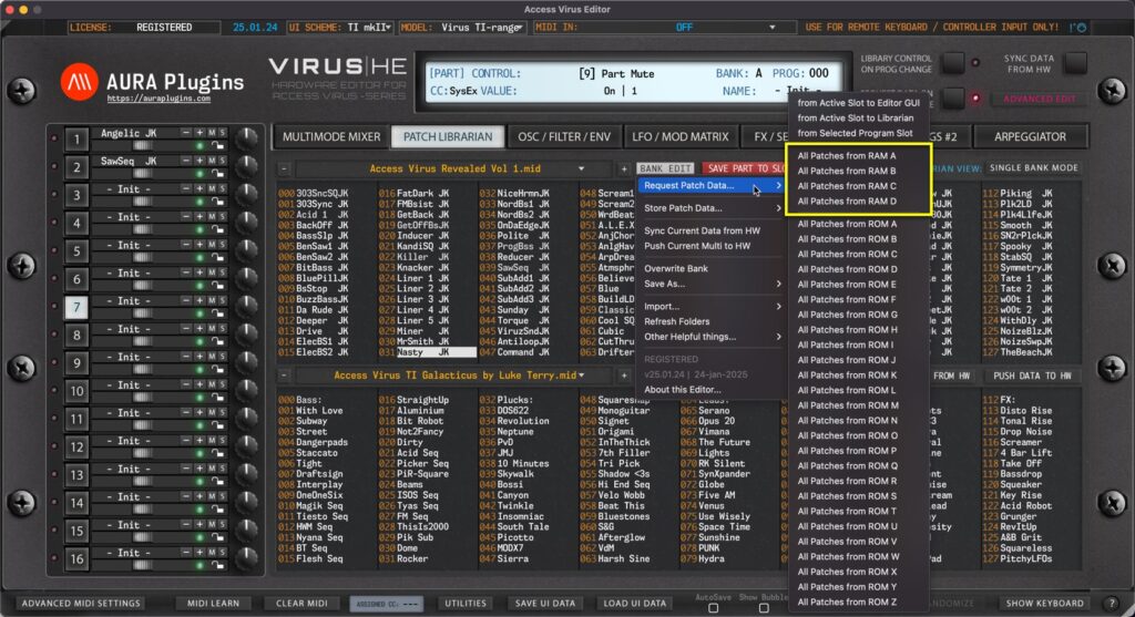 access virus editor request patch data - ram slots access virus editor request patch data - ram slots