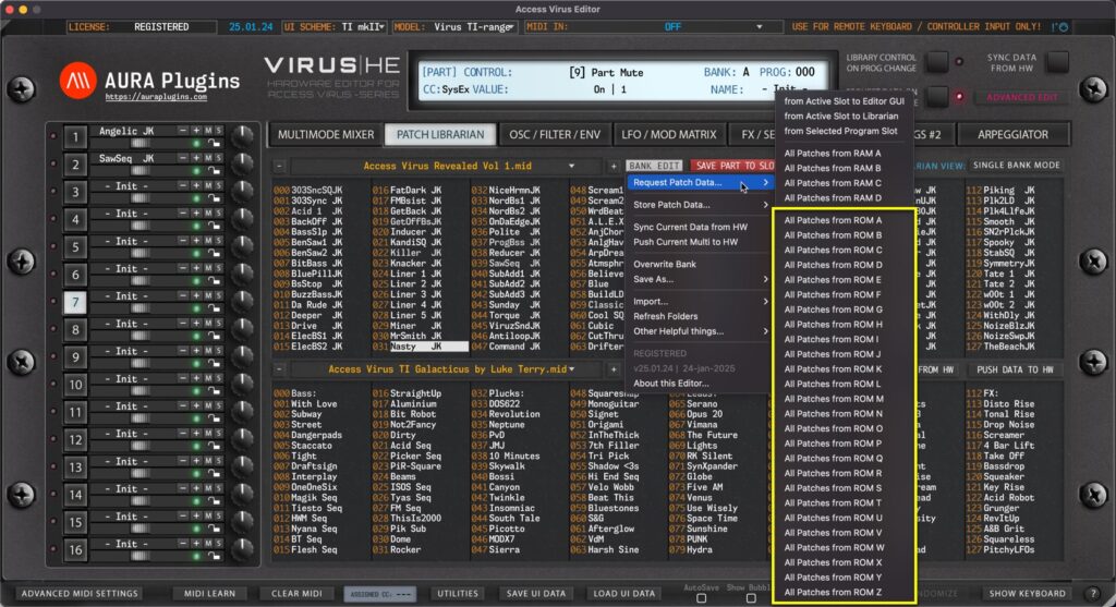 access virus editor request patch data - rom slots access virus editor request patch data - rom slots