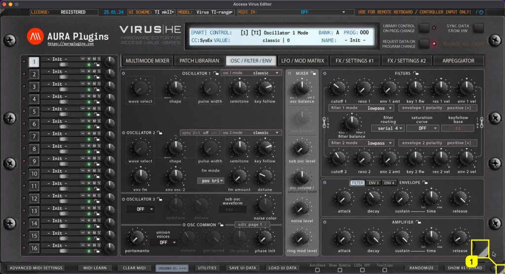 access virus editor resize ui freely