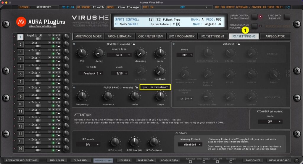 access virus editor how to change parts fx and settings #2 views access virus editor how to change parts fx and settings #2 views