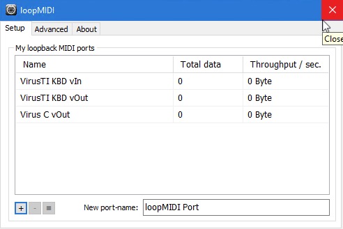 Access Virus Editor - Windows MIDI Configuration 10 access virus editor win midi configuration done