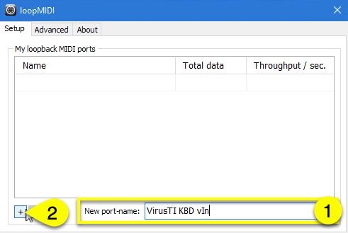 Access Virus Editor - Windows MIDI Configuration 5 access virus editor win midi configuration vinput 1