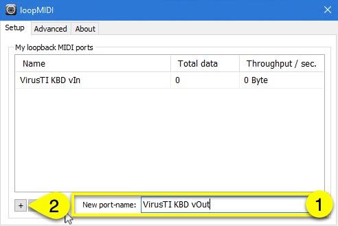 Access Virus Editor - Windows MIDI Configuration 6 access virus editor win midi configuration vout
