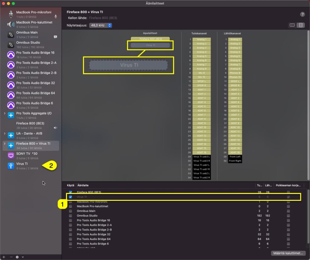 virus ti usb audio macos common issue
