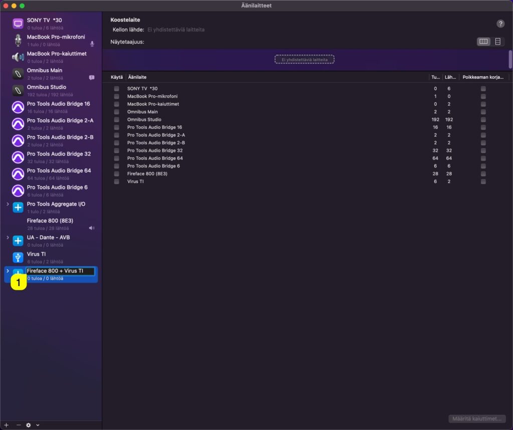 virus ti usb audio macos rename aggregate device