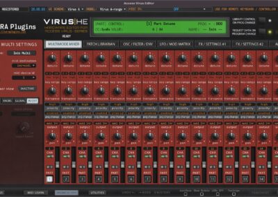 access virus a system settings i/o 26-05-03